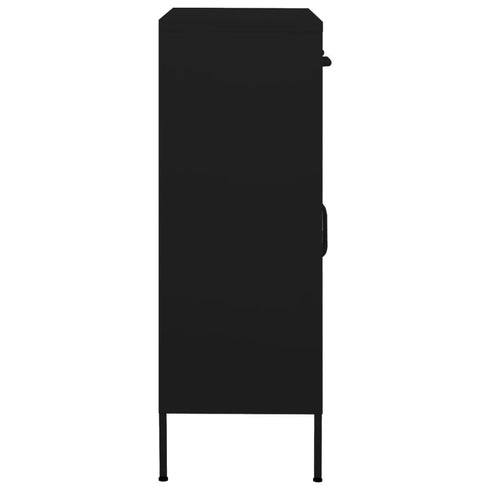 Lady Jillian -  Storage Cabinet Black 80x35x101,5 cm Steel - Model 3